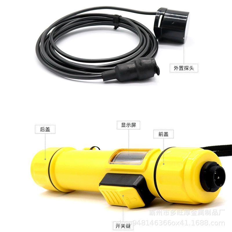 Портативный глубиномер, сонар, ультразвуковой прибор для измерения глубины воды, предотвращение наводнений и помощь при стихийных бедствиях, детектор глубины воды