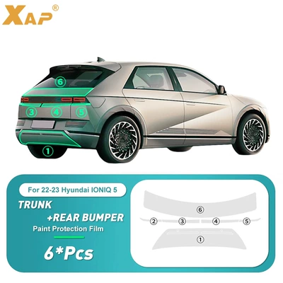 Tpu Ppf Car Invisible – Car paint protective film - hyundai-ioniq-5-trunk-film-rear-bumper-film-tpu-75mil-lubrizol-material