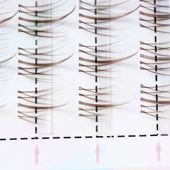 睫詩顏焦糖色太陽花假睫毛懶人三部曲貓精靈漫畫分段式棕色眼睫毛