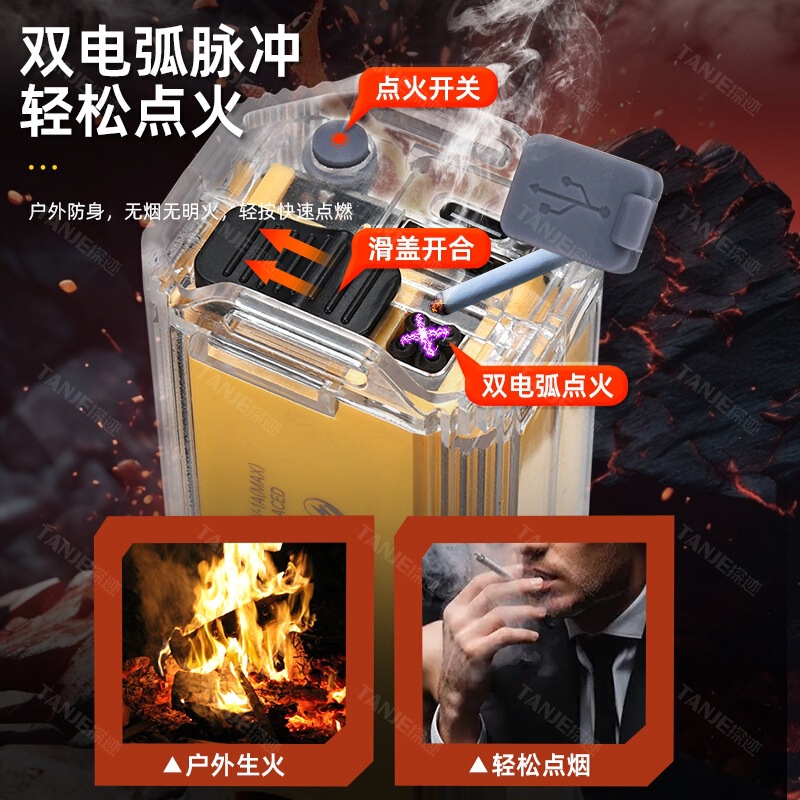 手电筒强光LED远射多功能安全锤家用户外应急救援便携防身手电|undefined
