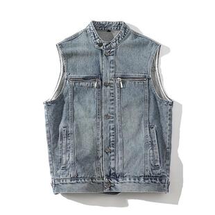 Q 42149 Vintage Washed Denim Vest �͹�ţ���R�� �W���羳