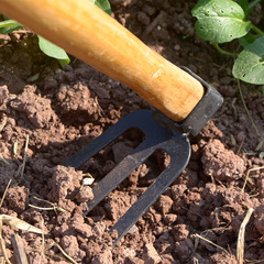 戶外鋤鎬花鋤草鋤釘耙子園林農具農用園藝木柄單頭小鋤頭工具種菜