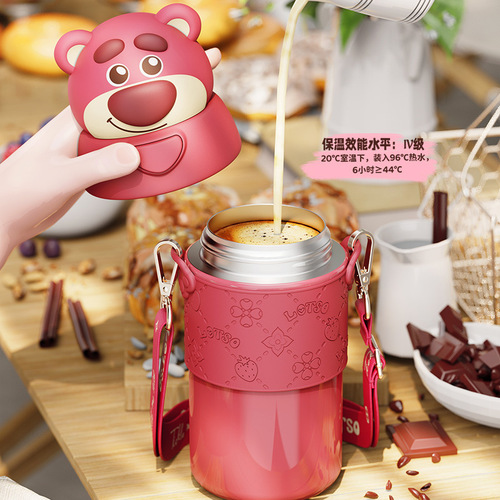 Genuine Sanrio water cup, female naughty thermos cup, student belly cup, stainless steel water cup, children's cute large kettle