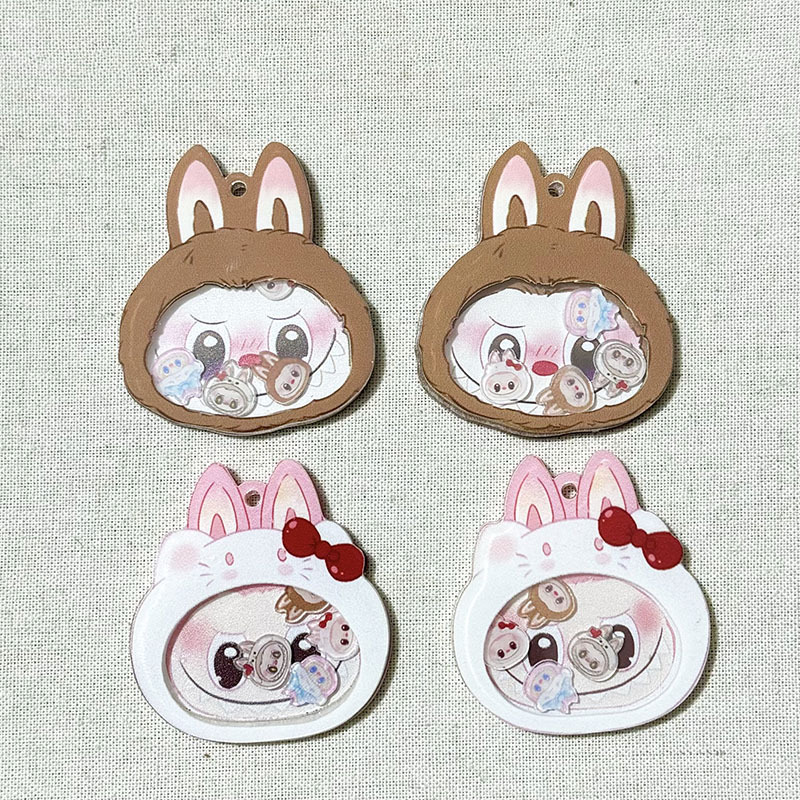 Acrylic Accessories with Holes for Keychains, Backpack Pendants, DIY Crafts, Wholesale Fun Materials