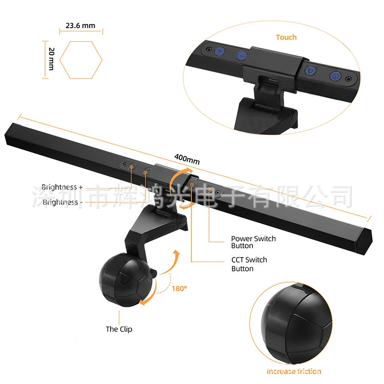 Amazon Expouse Асимметричный компьютерный экран Подвесной светильник Сенсорная умная лампа для чтения Компьютерная защита глаз Настольная лампа