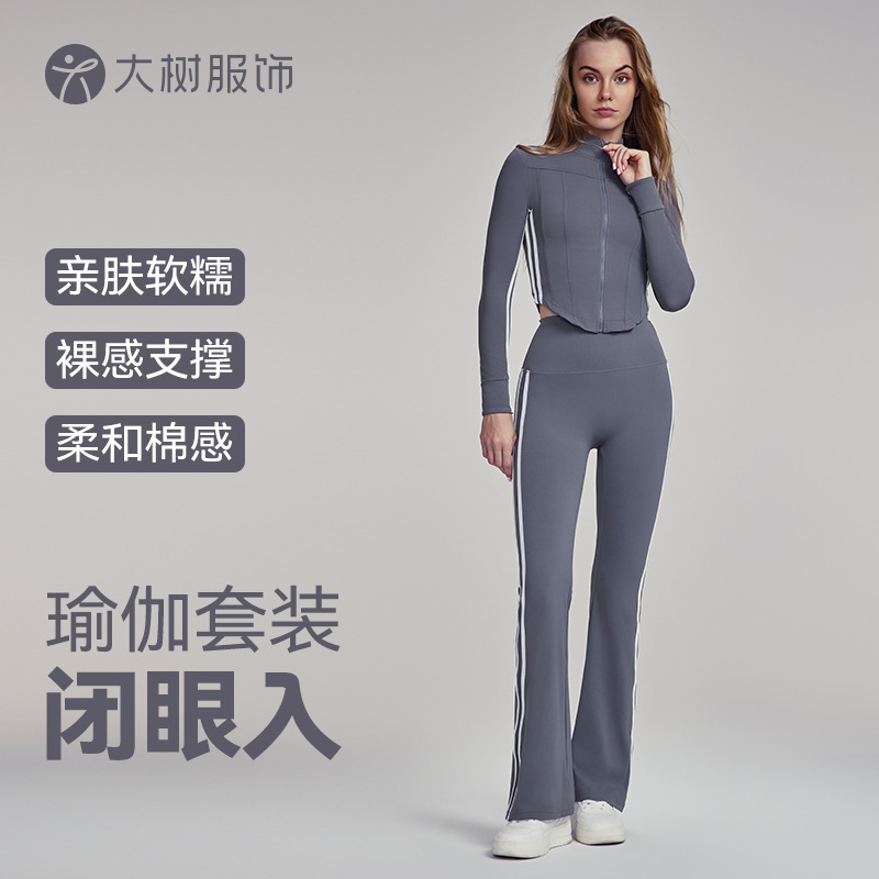 Ningbo Dashu Yoga Suit suit Women's Two-Piece Autumn Casual All-Match Outdoor Running Fitness Suit Sports suit Ningbo Dashu Yoga Suit suit Women's Two-Piece Autumn Casual All-Match Outdoor Running Fitness Suit Sports suit