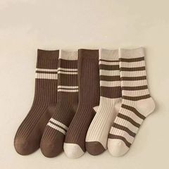 袜子女士美拉德堆堆袜春秋防臭透气诸暨长袜秋冬季吸汗中筒袜女