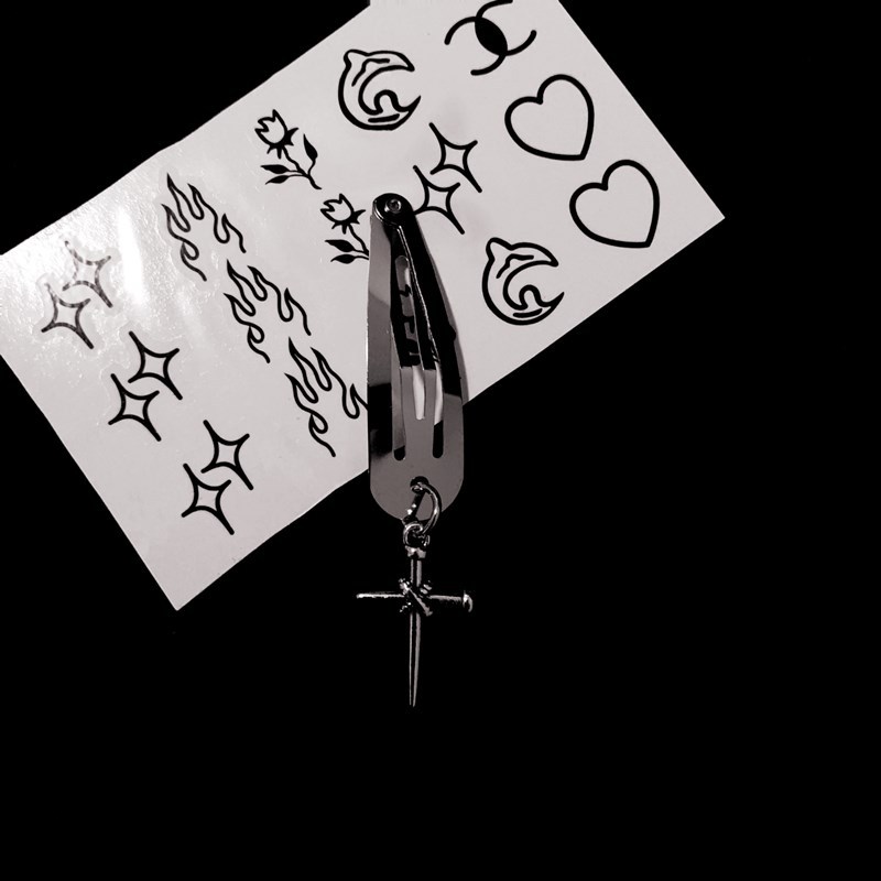 10g Weight Charm Hair Clips Hair Accessories Type 1 Piece Quantity Holiday, Street Occasion Alloy Material Cross Pattern All Seasons Season Women's Gender IG Style, Classic Style Style IG Style Classic Style Women's Cross Alloy Charm Hair Clips 3
