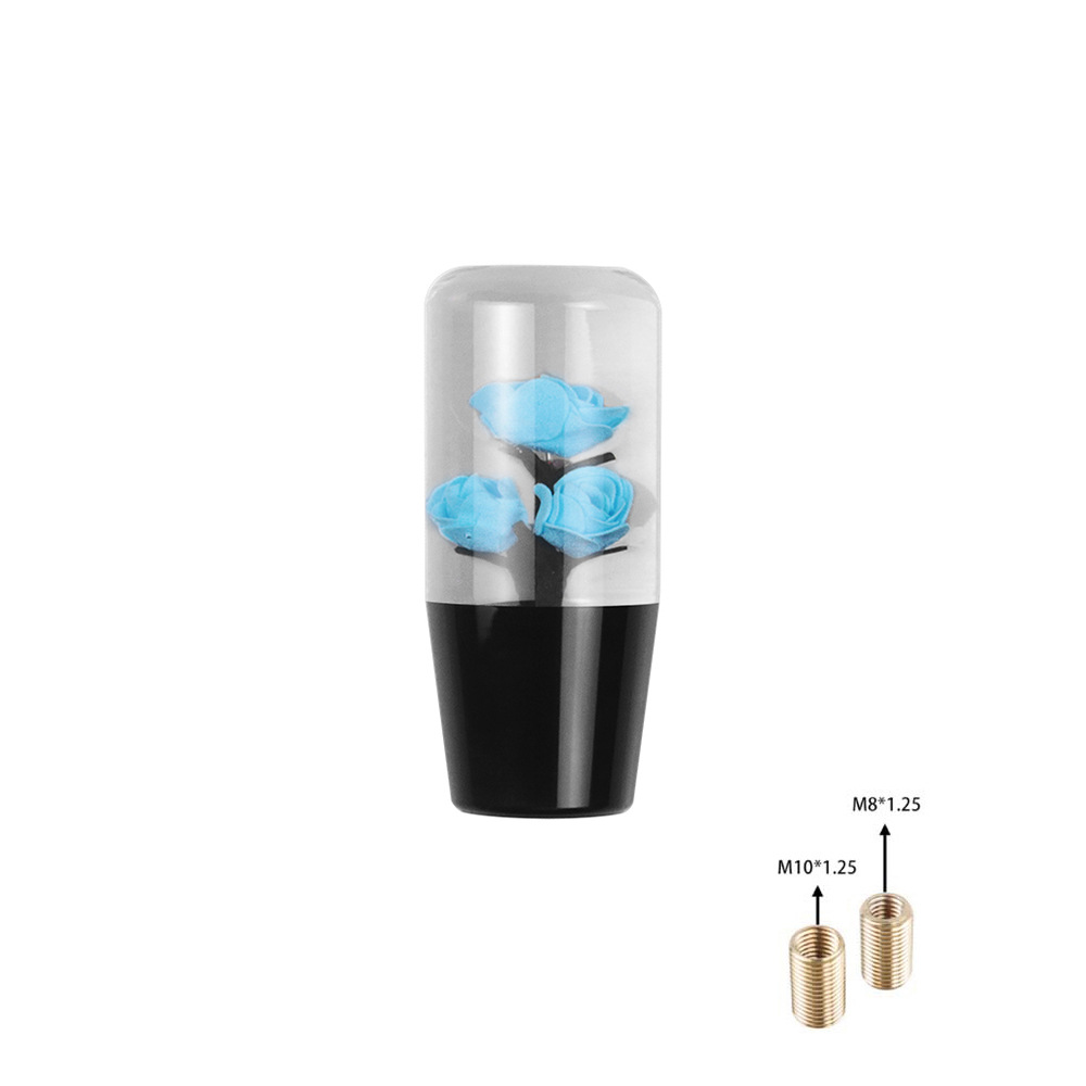Car modification universal acrylic personality crystal rose gear head shift manual gear shift lever head