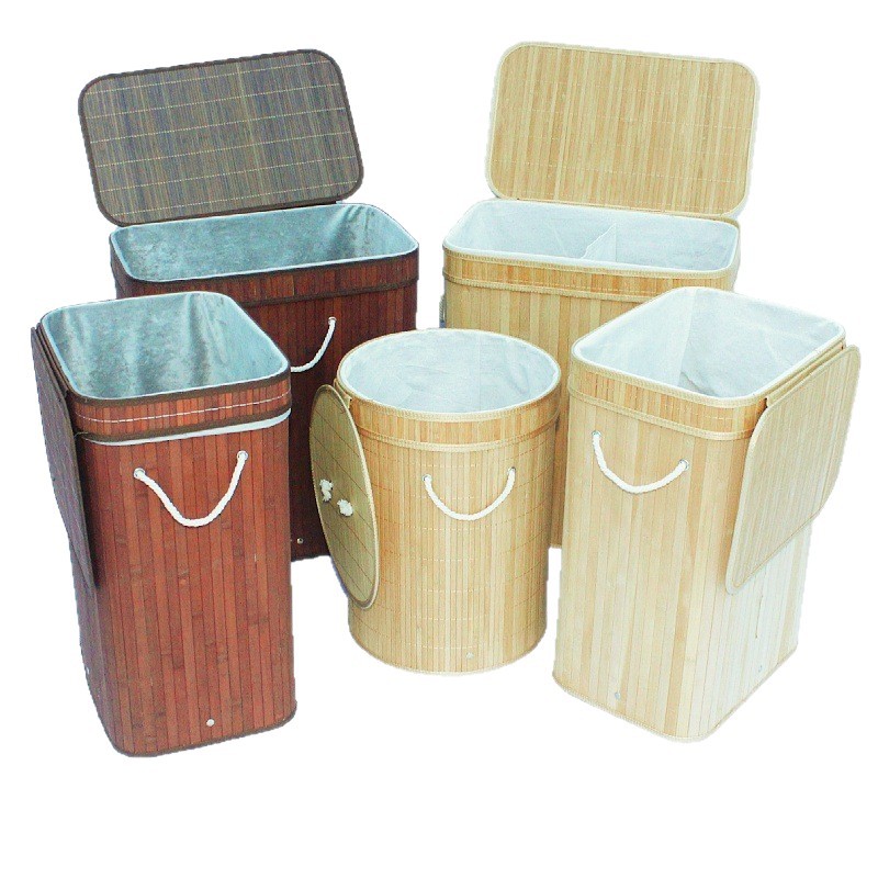 Cesta de ropa para madres y bebés, bambú plegable, regalo de confinamiento, bambú natural, cocción a alta presión, seco y transpirable