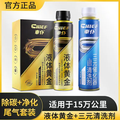 Fuel Treasure Gasoline Additive | Motor gasoline additive - recommended-within-80000-kilometers-1-box-of-2025-flagship-liquid-gold-1-bottle-of-ternary-catalytic
