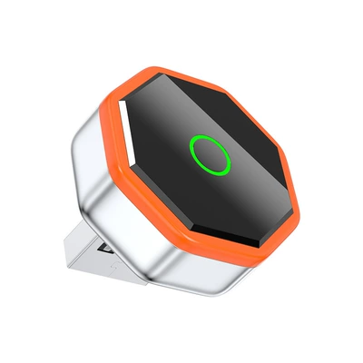 Cross-border CarPlay wireless Simsiz CarPlay və Android Auto - silver-orange-carplay-t12