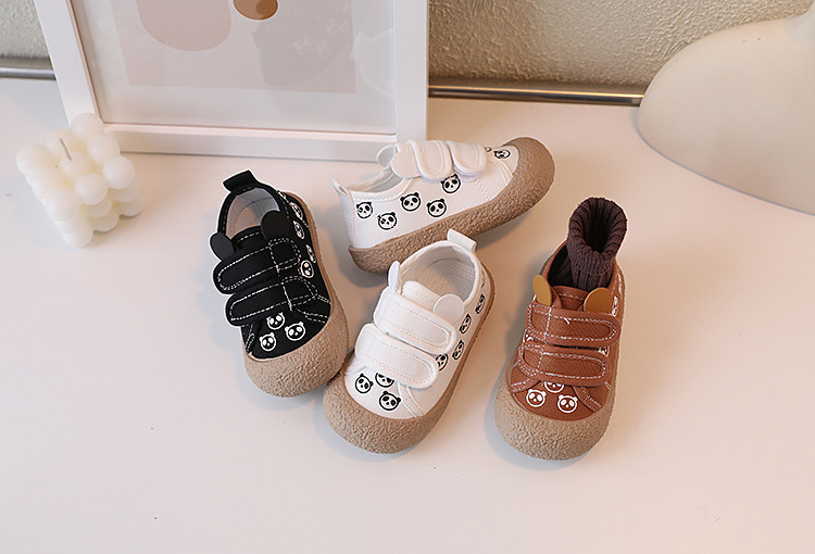Korean version cute cartoon children's canvas 2023 Spring and Autumn new trendy boys' biscuit shoes, girls' casual shoes_voghion.com
