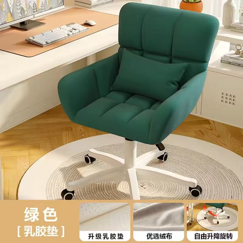 silla de computadora confortable para sentarse silla de dormitorio de niñas silla de maquillaje silla de escritorio con respaldo en el hogar silla de estudio dormitorio de estudiantes universitarios
