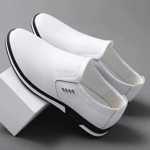 2025 Spring Leather Shoes Soft Leather Men's Shoes Soft Sole Men's Business Casual Shoes Summer British Fashion Slip-On Loafers