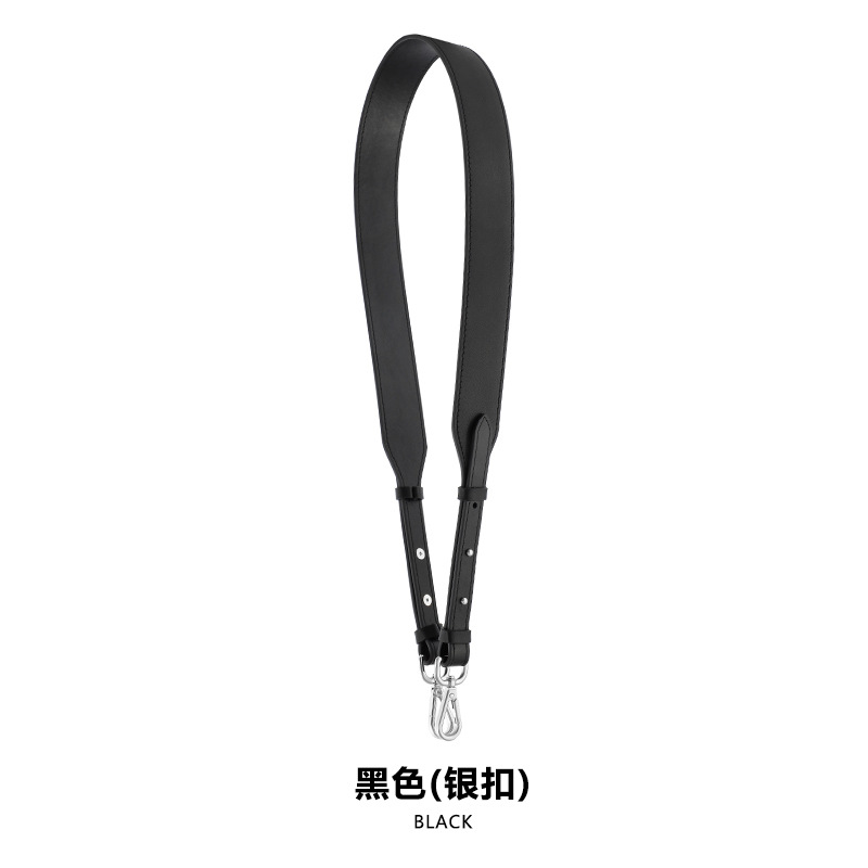 A- 6 adjustable double-sided black silver buckle