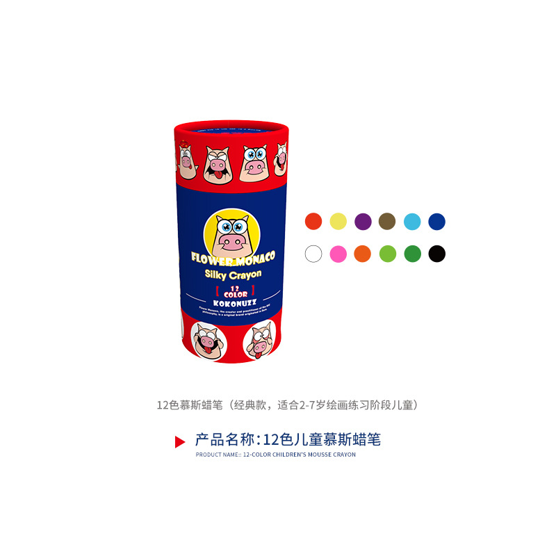Mousse crayon 12 colors FM600050