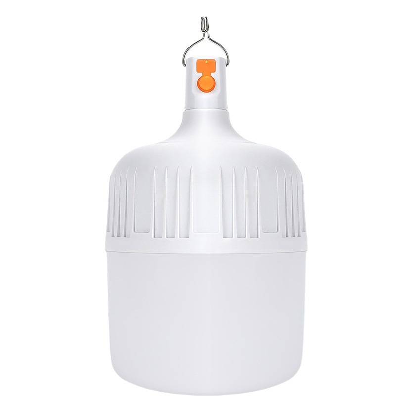 Bombilla LED recargable, súper brillante, luz de emergencia USB recargable para el hogar, bombilla de carga para mercado nocturno, luz para acampar al aire libre