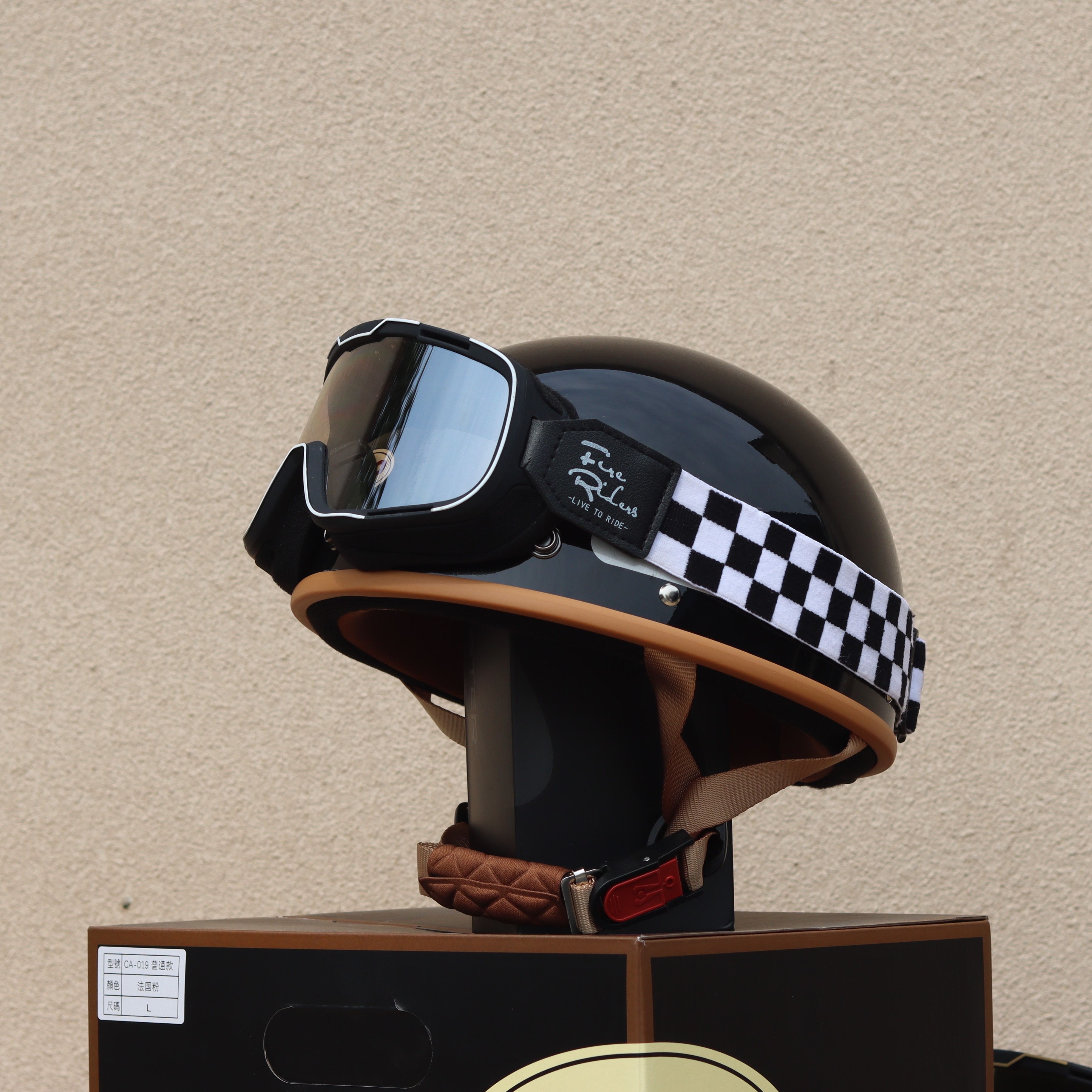 Taiwan Retro Half Helmet Motorcycle Electric Lightweight 3C Summer