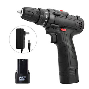12V lithium electric drill two-speed rechargeable drill pistol drill multifunctional household electric screwdriver electric screwdriver household