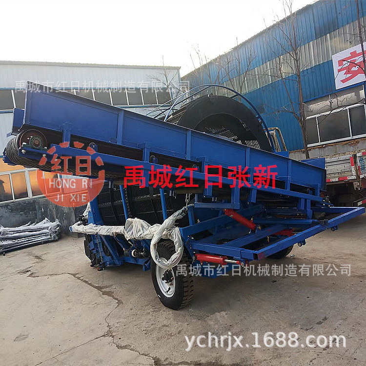 捡石机自带集箱 滚筒式捡石机捡石干净 拖拉机牵引式洋姜收获机厂