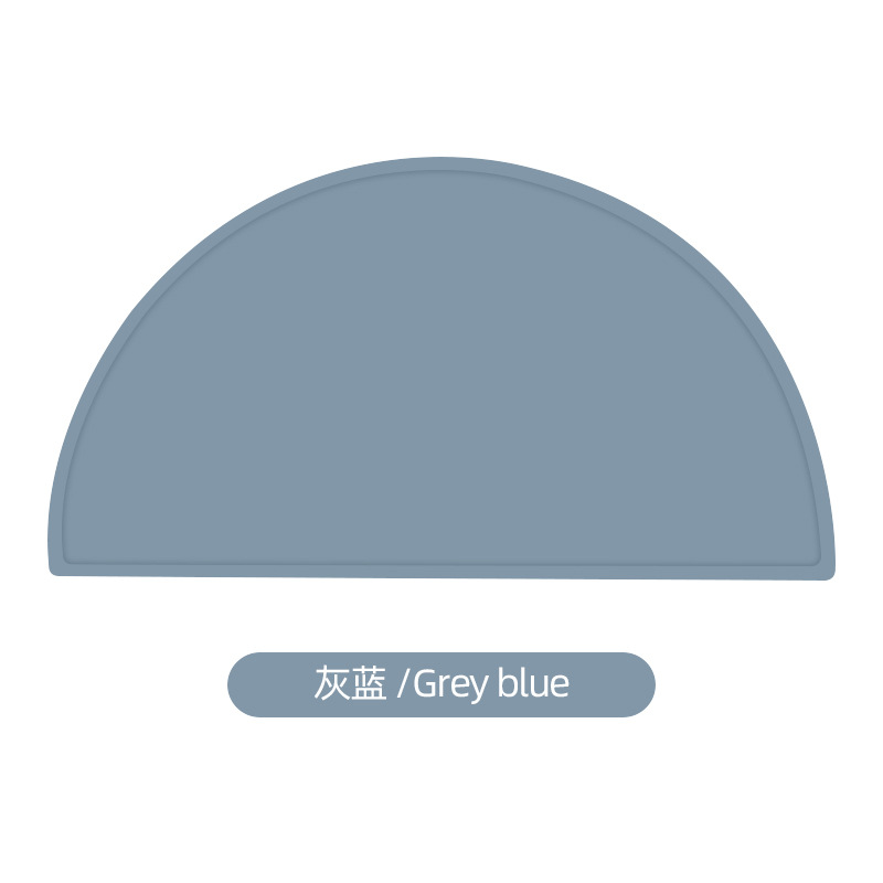 Vajilla de bebé de doble capa, mantel semicircular para niños, almohadilla de aislamiento térmico de silicona, posavasos creativos, almohadilla antideslizante, mantel de mesa, mantel occidental