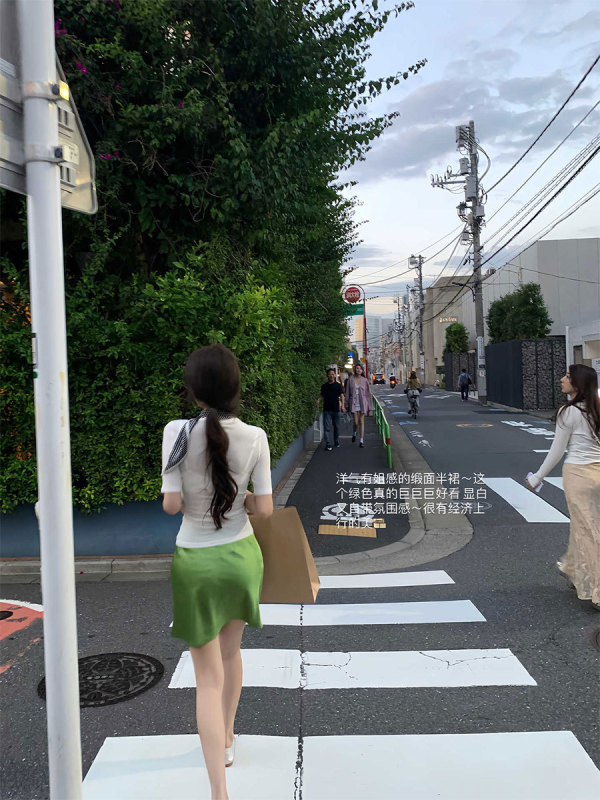 ホワイトウォータースカーレットのサテンバイアスカットスカートレディース夏ハイエンド韓国スタイルスリムスカート|undefined