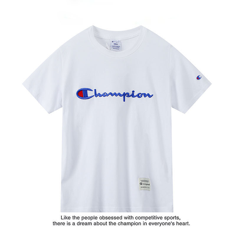 クロスボーダー夏の純綿半袖 Tシャツメンズ 2024 新しいルーズ刺繍ファッショントップ韓国語バージョン多用途|undefined
