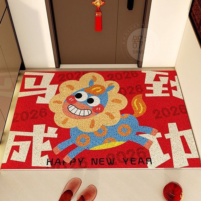 Halkfri dörrmatta av öglefiber för entrén_voghion.com