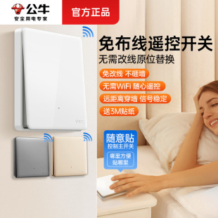 Bull Remote Control Switch Wireless Switch Random Sticking Lazy Off Light Switch Wiring Free Switch Remote Control Switch