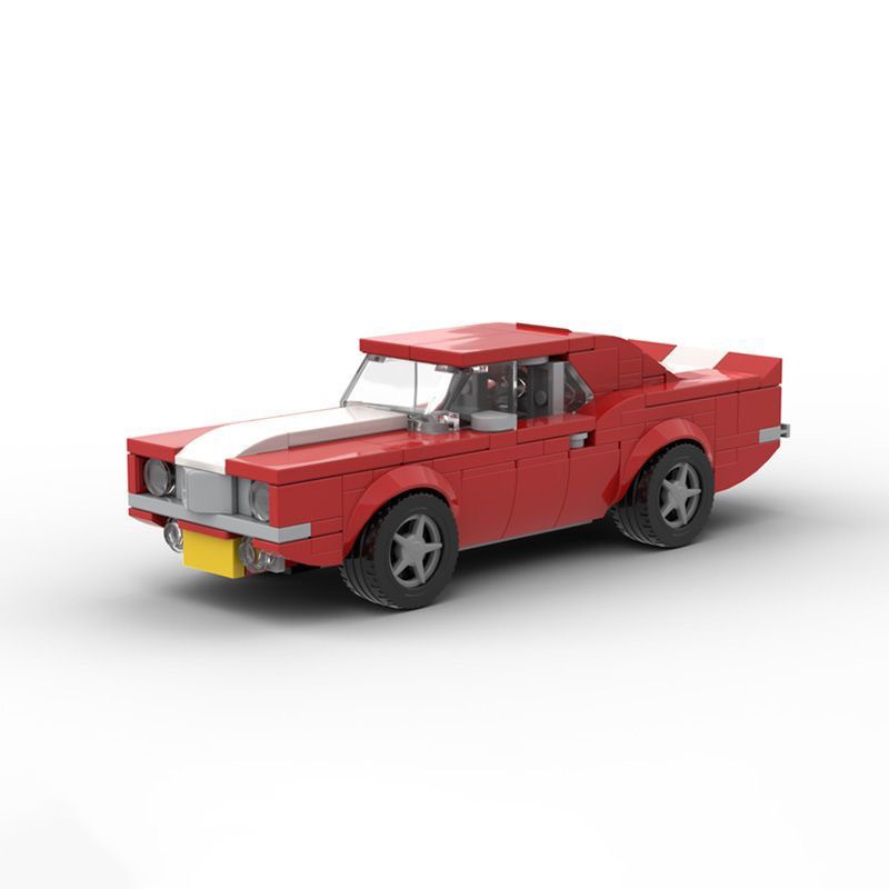 Small particles assembled building blocks toy MOC-40954 compatible with Lego Chevrolet Camaro 1969 muscle car men Small particles assembled building blocks toy MOC-40954 compatible with Lego Chevrolet Camaro 1969 muscle car men
