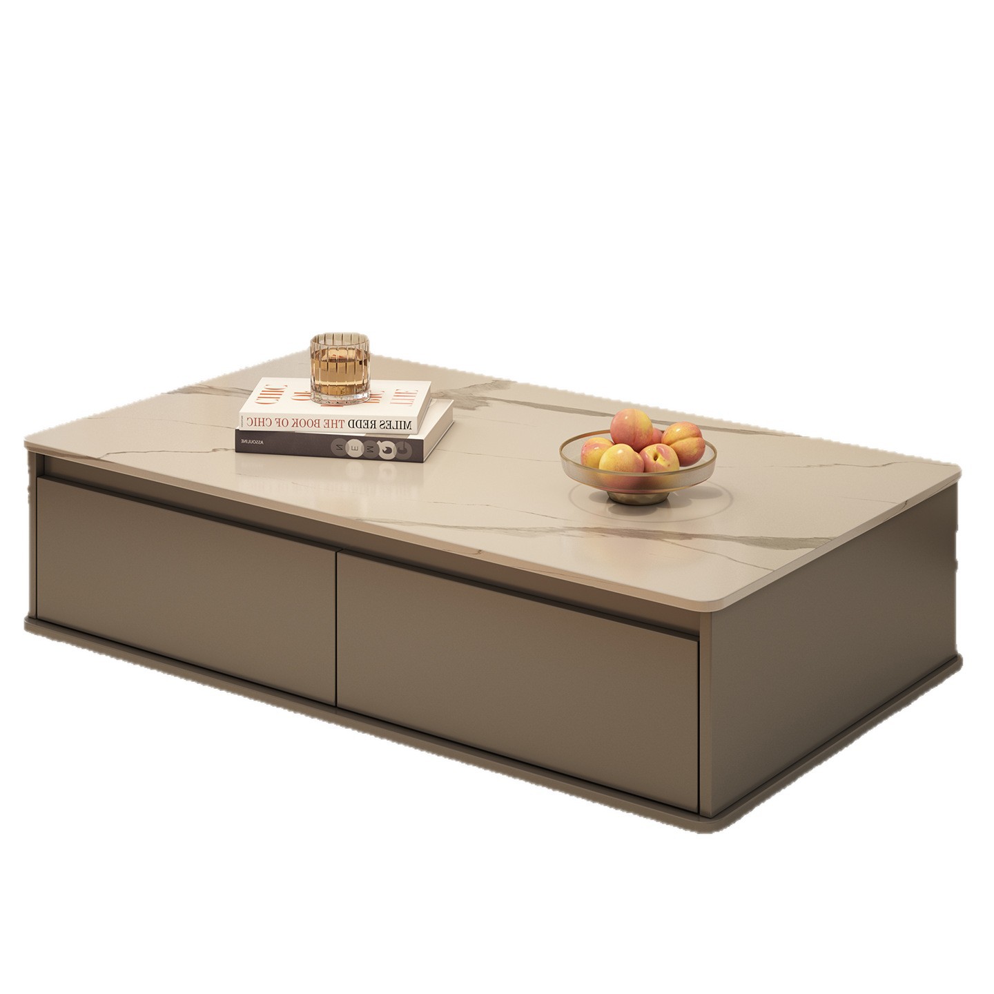 Mesa de té sala de estar doméstica pequeña casa 2025 nueva mesa moderna simple creativa tabla de té rectangular de color de pizarra