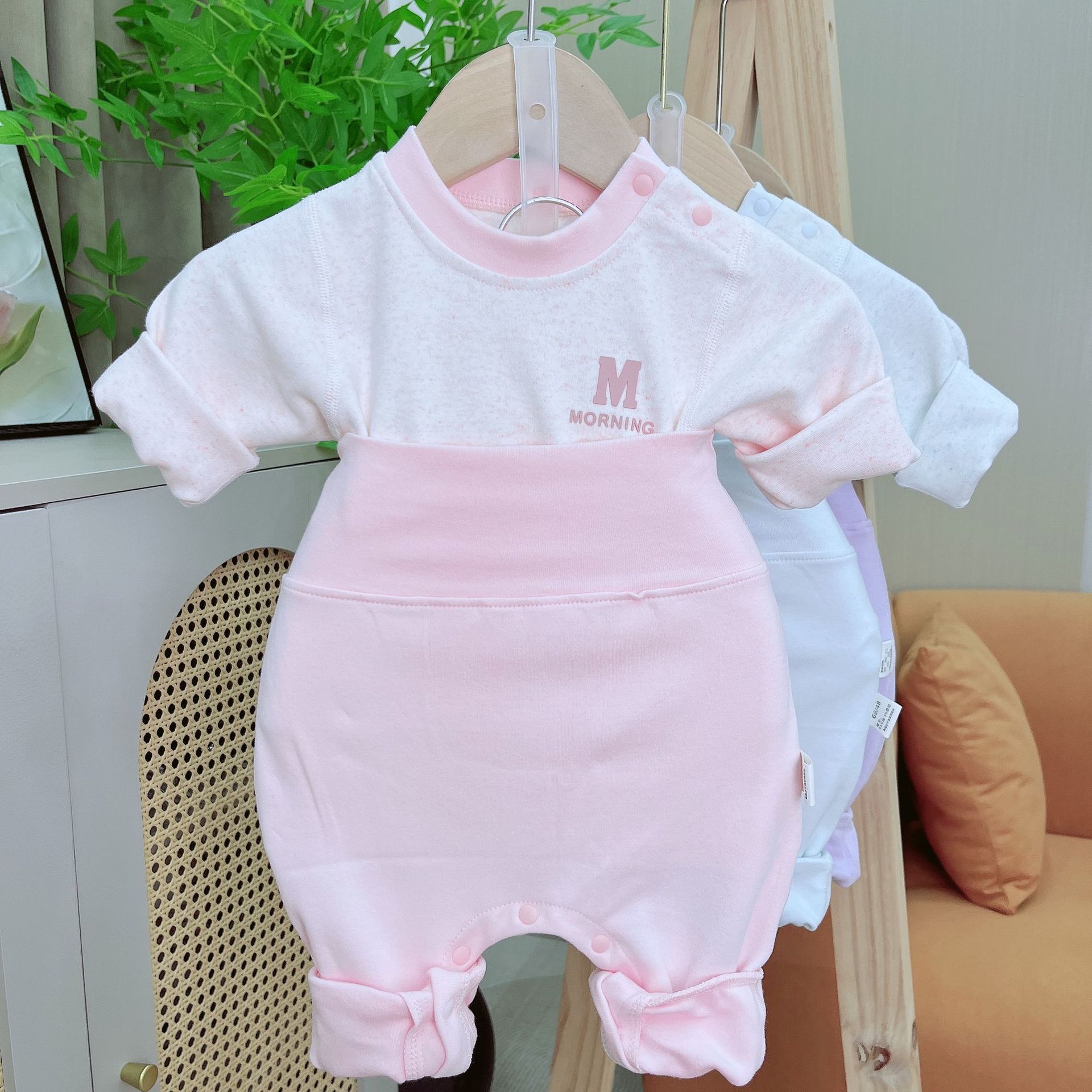 Baby thermal underwear set, two-piece autumn and winter warm underwear, high-waisted, for infants and toddlers, 5025