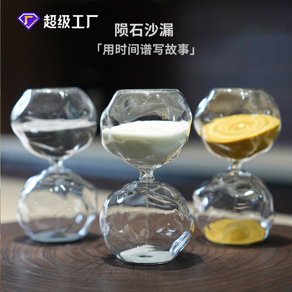 Reloj de Arena de Vidrio Decorativo de 30 Minutos para Hogar image 1