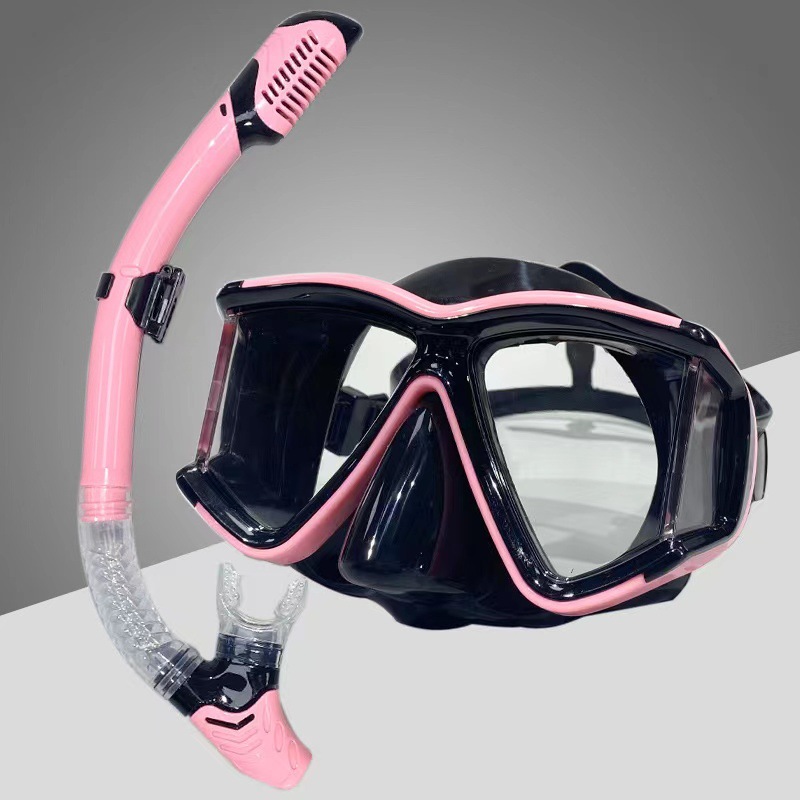 Diving goggles breathing tube suit three-sided goggles diving glasses full dry adult swimming goggles