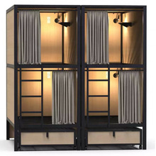 铁床工厂批发太空舱床上下床胶囊双层床员工宿舍上下铺学生床