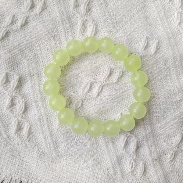 Acrylic yellow bracelet, 12mm
