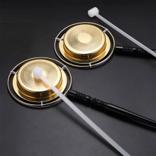 佛具用品法器寺庙佛堂家佛事木鱼铜庆引磬塑料直柄铜铛子敲击乐器