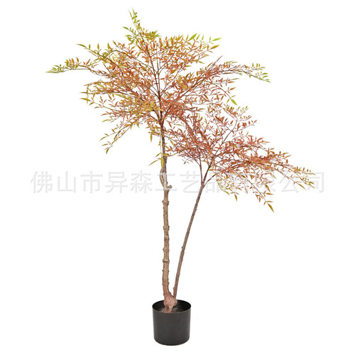 Artificial Green Plants Fake Plants Nandina Indoor Living Room Large Floor-Planted Bonsai Decorative Artificial Tree Nordic Decoration