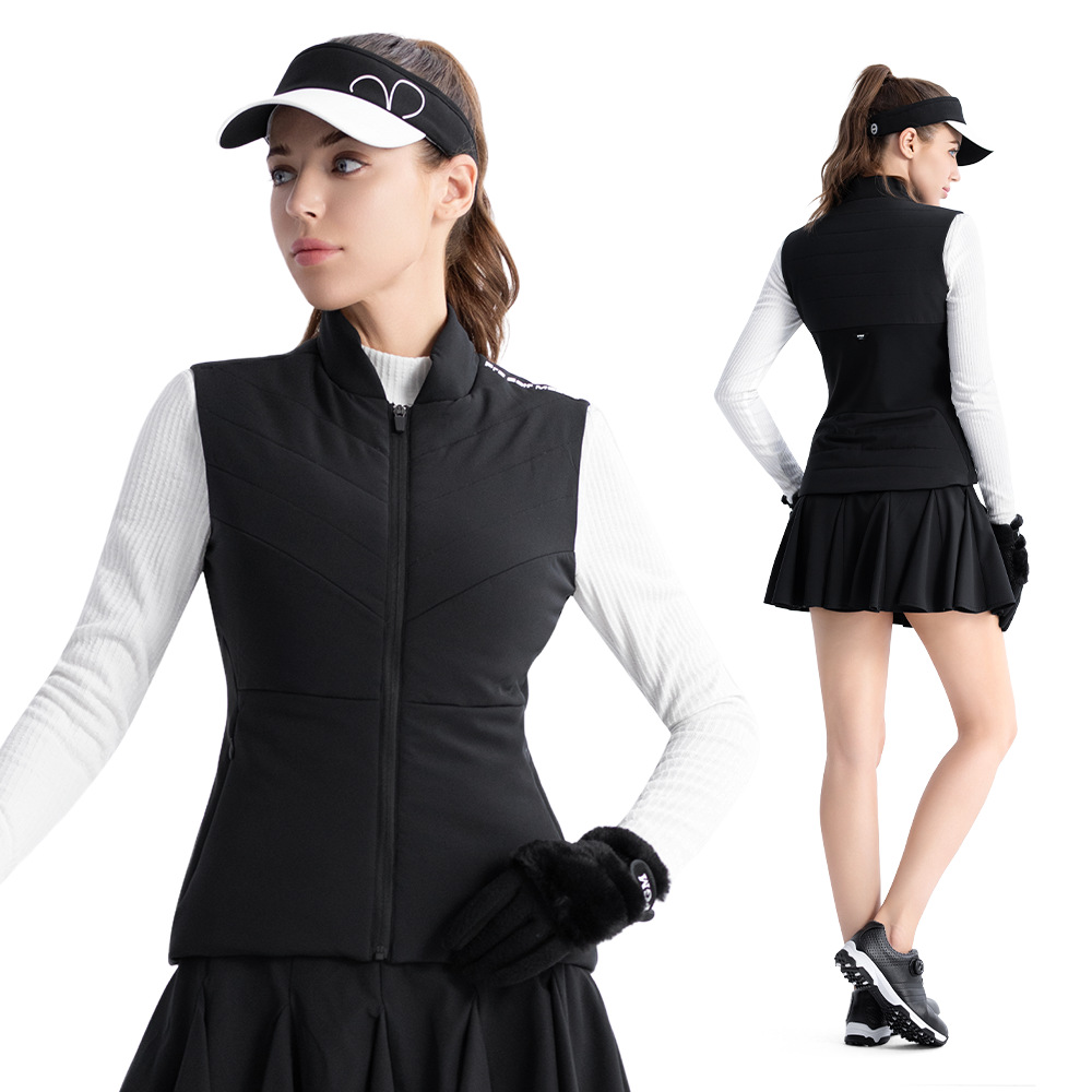 Váy golf nữ chữ A PGM cotton thoáng mát — Váy tutu chữ A màu hồng QZ108