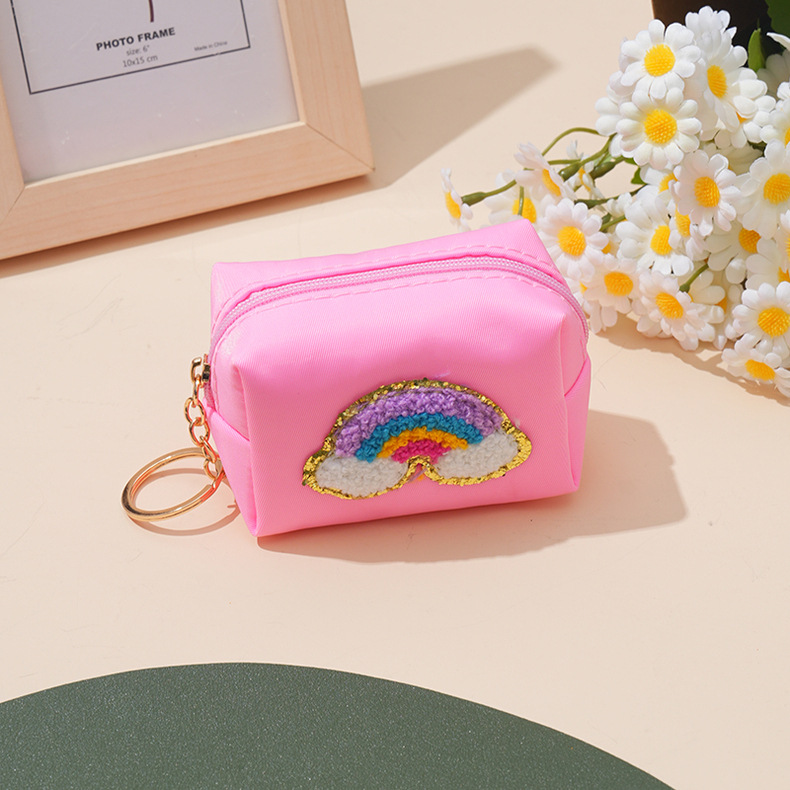 Unisex Solid Color Polyester Zipper Coin Purses display picture 3