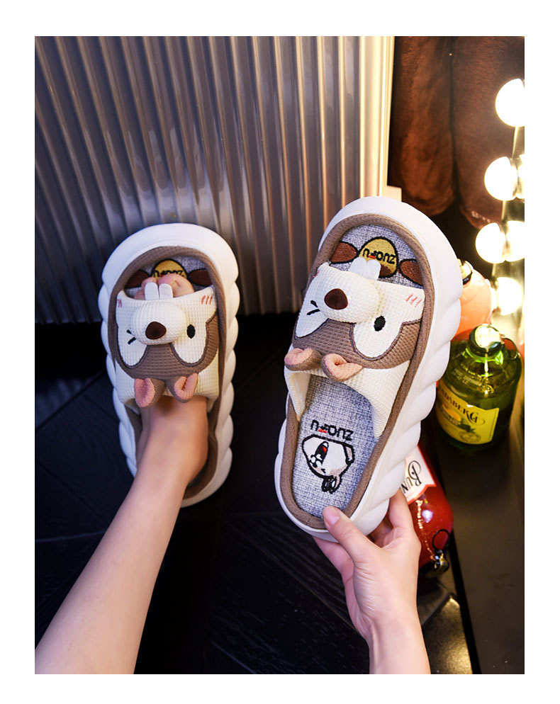 Pantofole da donna per interni, in pelle, in gomma, ad asciugatura rapida_voghion.com