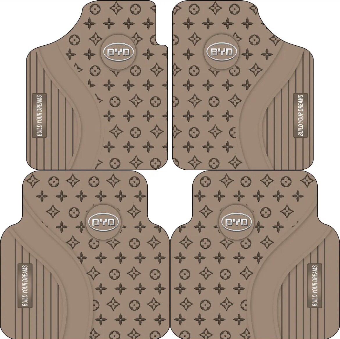 Universal Classic Diatomaceous Earth Car Floor Mats, Non-Slip, Quick-Drying, Wear-Resistant, Durable, Dirt-Resistant, Washable Mats