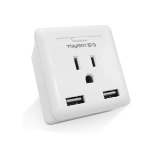 Smart socket graffiti smart life American standard Alexa Wifi smart plug with 2 USB charging ports