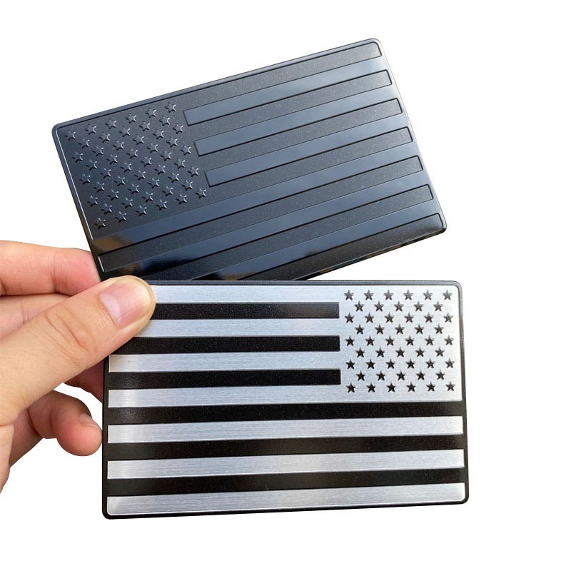 American Flag Car Stickers Metal Car Stickers3 DThree-dimensional Modified Car Body Stickers
