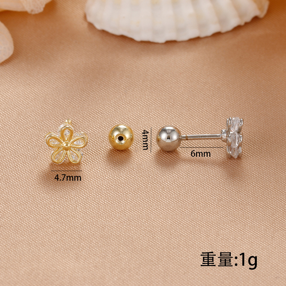 Hypoallergenic Titanium Sleep Stud Earrings For Comfortable Wear_voghion.com