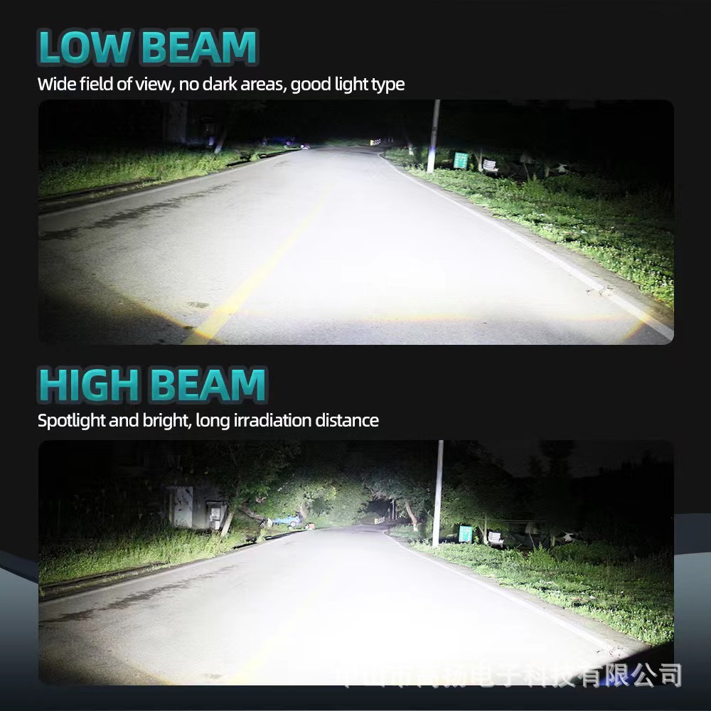 Built-In 3570Led Car Headlights H1H4H7 Aliexpress Amazon Specializes in Strong Light and High Beam Cross-Border Supply