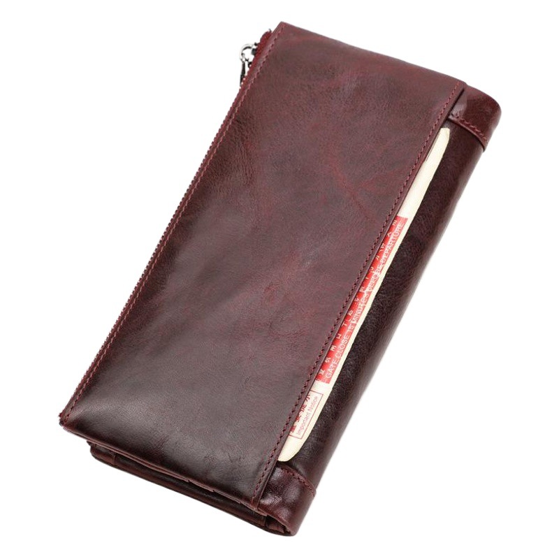 Black Angel Export Ebay Supply Rfid Anti-Theft Genuine Leather Women's Wallet 70% off Buckle European and American Women's Wallet