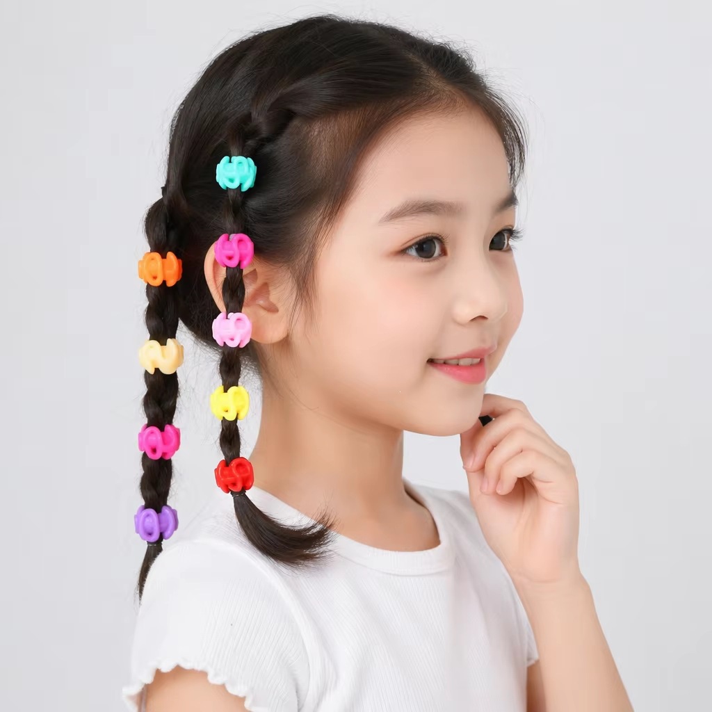 Dreadlock Accessories Hair Ornaments for Girls, Braided Hair Beads, Soft Silicone Colorful Large Hole Beads, DIY Jewelry Beads, Cross-Border Supply