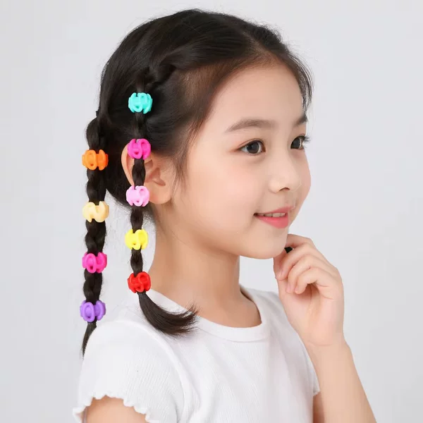Dreadlock Accessories Hair Ornaments for Girls, Braided Hair Beads, Soft Silicone Colorful Large Hole Beads, DIY Jewelry Beads, Cross-Border Supply